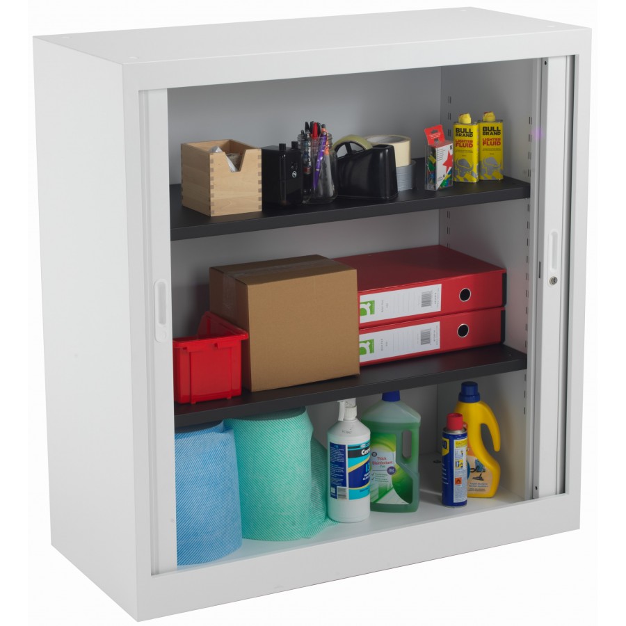 Olton Lockable Steel Storage Tambour 